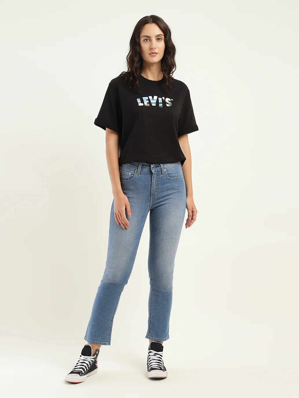 Women's 710 Blue Skinny Fit High Rise Jeans - Image 2