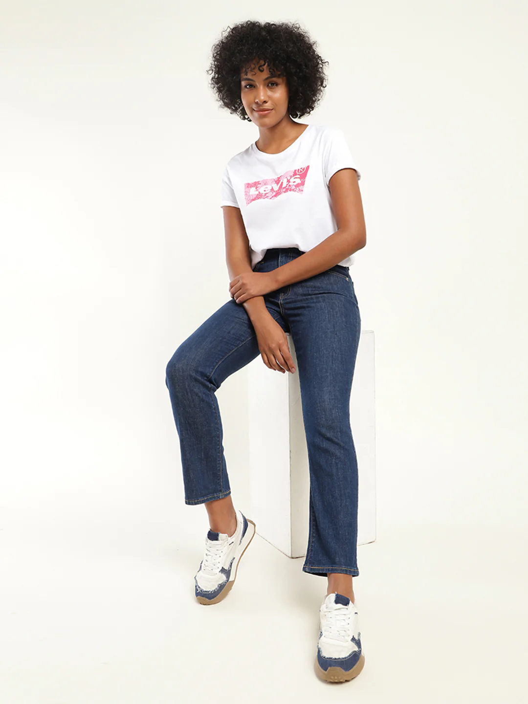 Women's 710 Blue Skinny Fit High Rise Jeans
