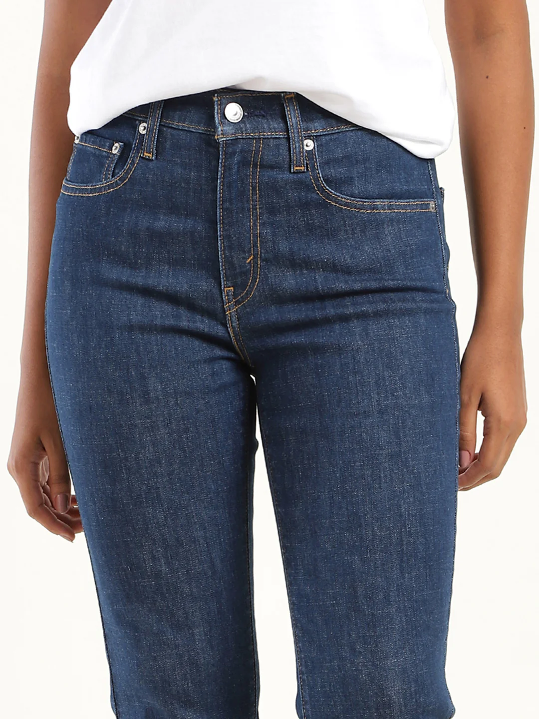 Women's 710 Blue Skinny Fit High Rise Jeans - Image 4