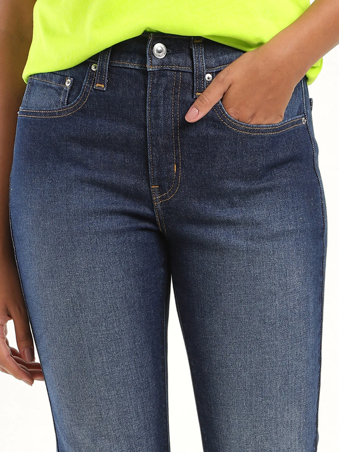 Women's 710 Blue Skinny Fit High Rise Jeans - Image 4
