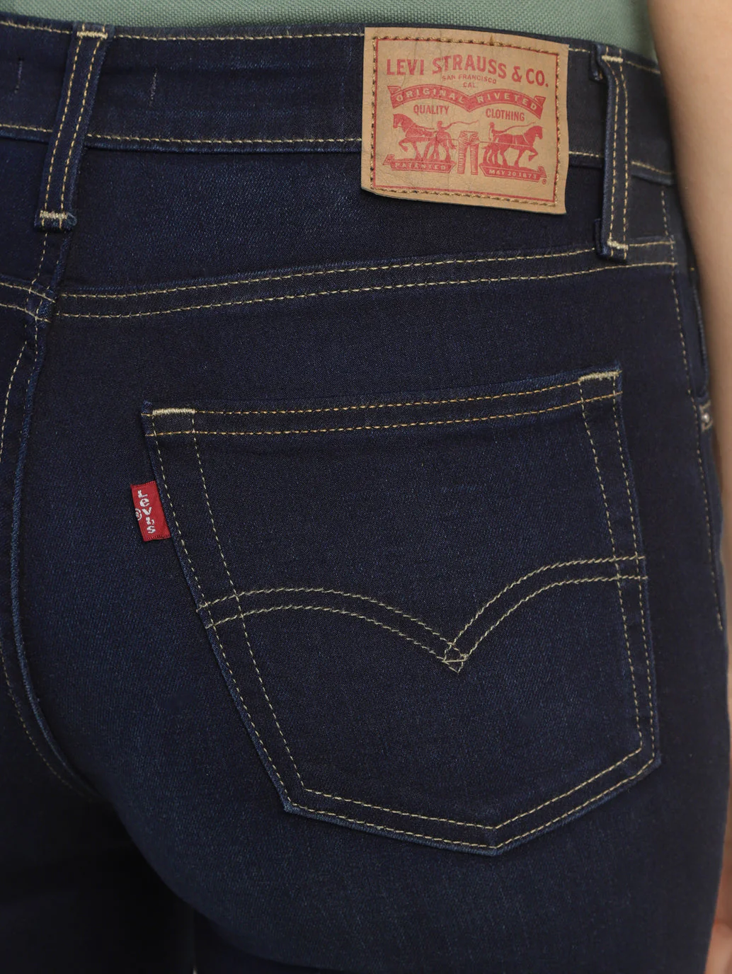 Women's 725 Blue Bootcut Fit High Rise Jeans - Image 6