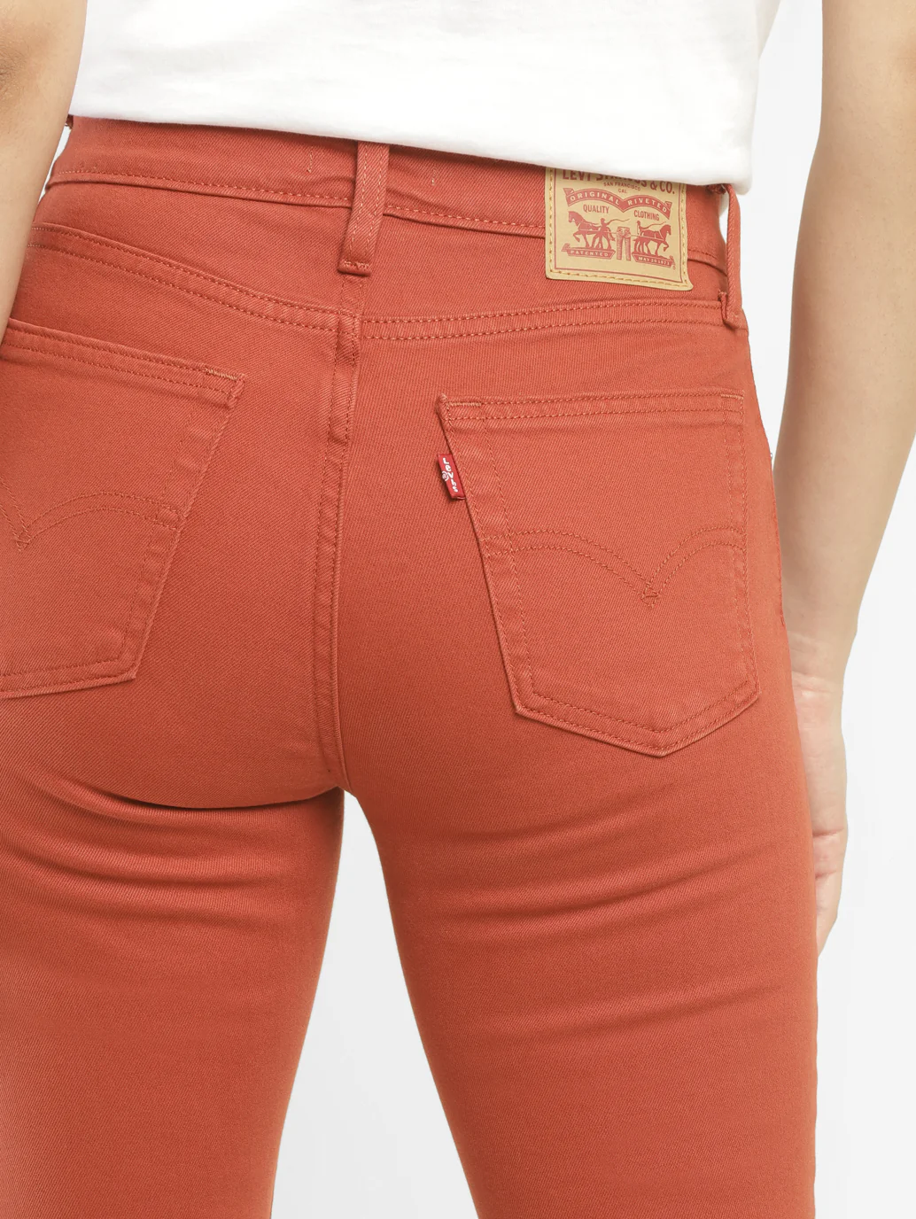 Women's 725 Orange Bootcut Fit High Rise Jeans - Image 6