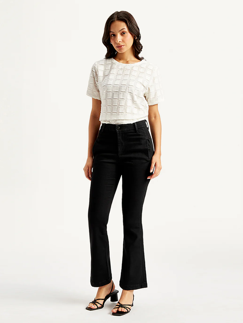 Women's Redloop 725 Black Bootcut Fit High Rise Jeans - Image 2