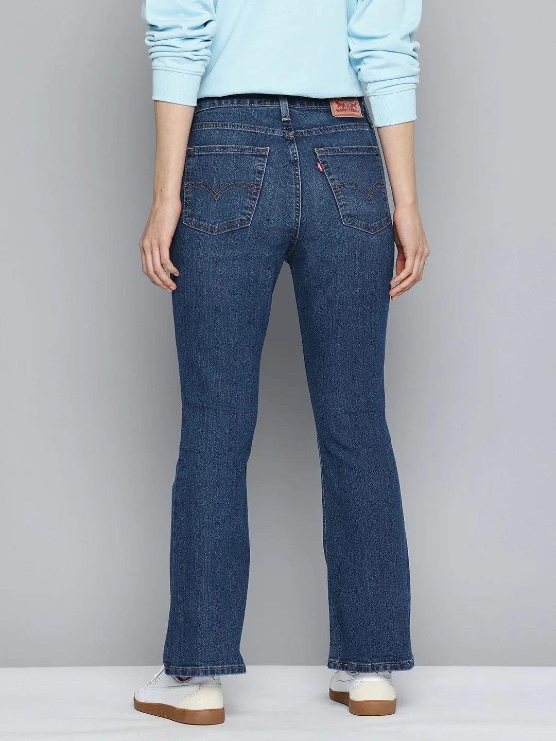 Women's 725 Blue Bootcut Fit High Rise Jeans - Image 2