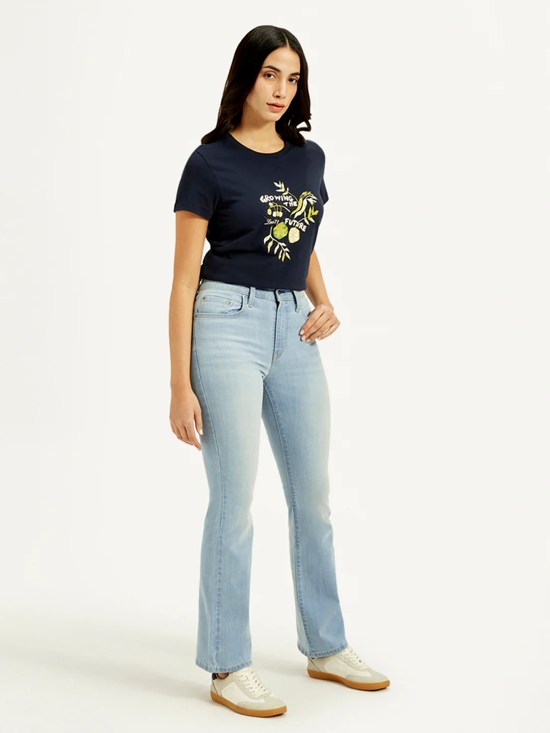 Women's 725 Blue Bootcut Fit High Rise Jeans - Image 5