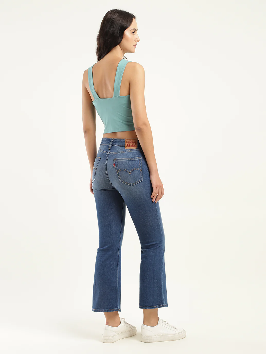 Women's 710 Blue Skinny Fit High Rise Jeans - Image 3