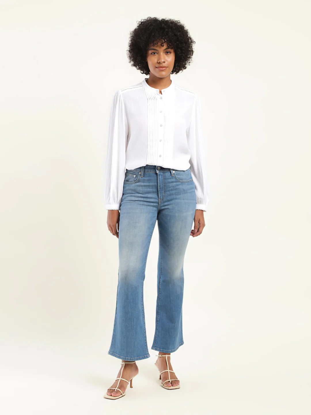Women's 710 Blue Skinny Fit High Rise Jeans - Image 4