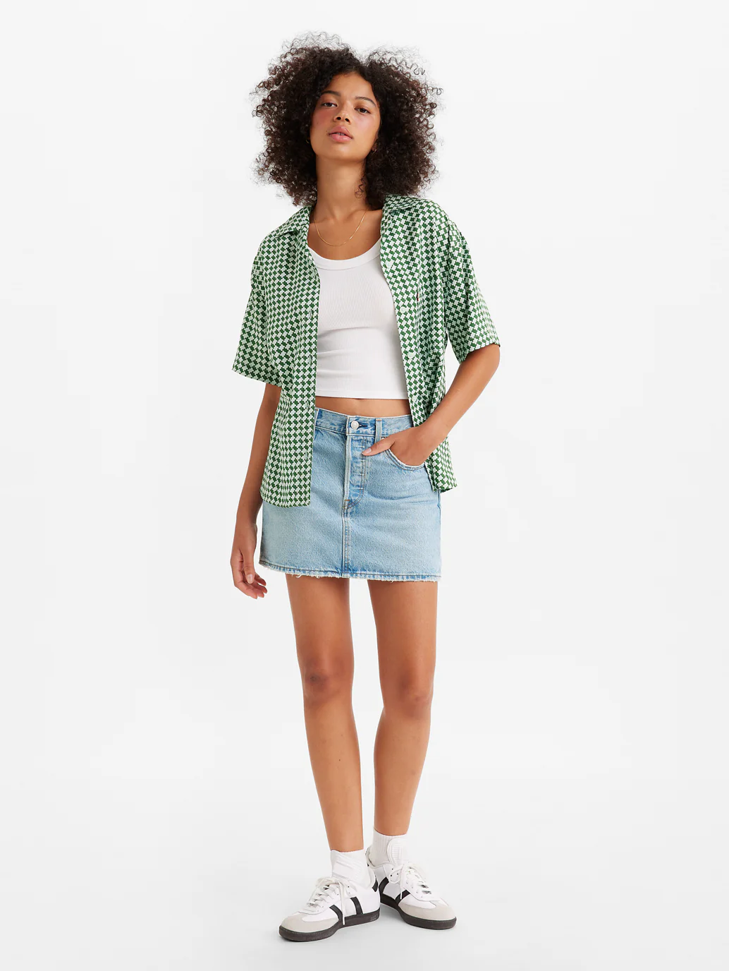 Women's High Rise Blue Regular Fit Skirt - Image 6