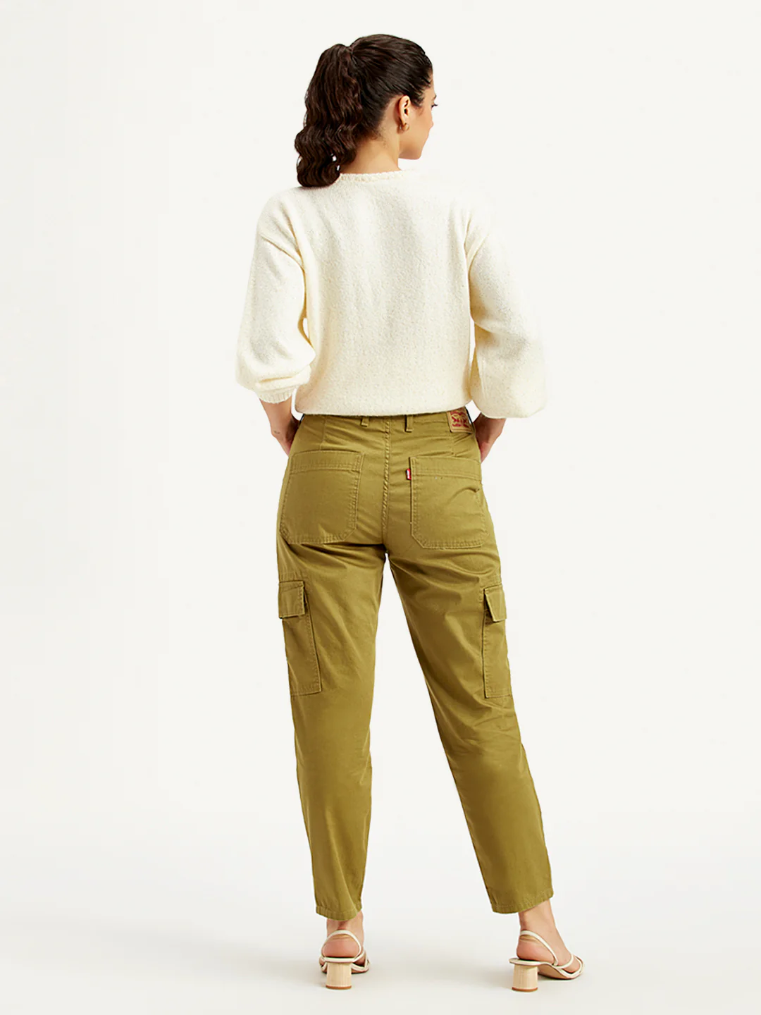 Women's High Rise Cargo Trousers - Image 2