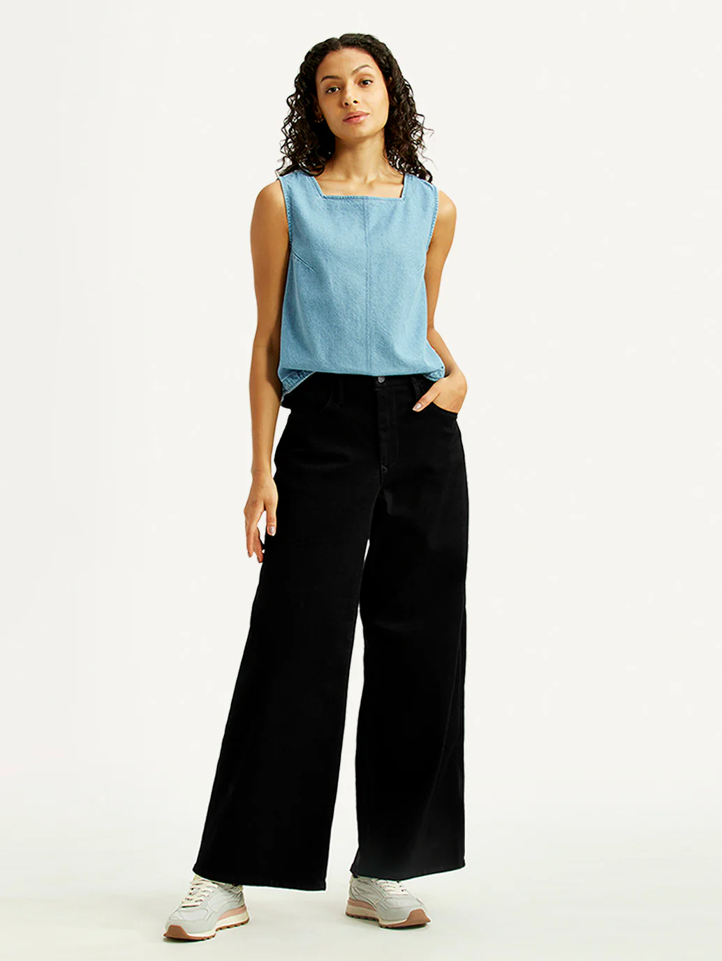 Women's Black XL Straight Loose Fit High Rise Redloop Jeans