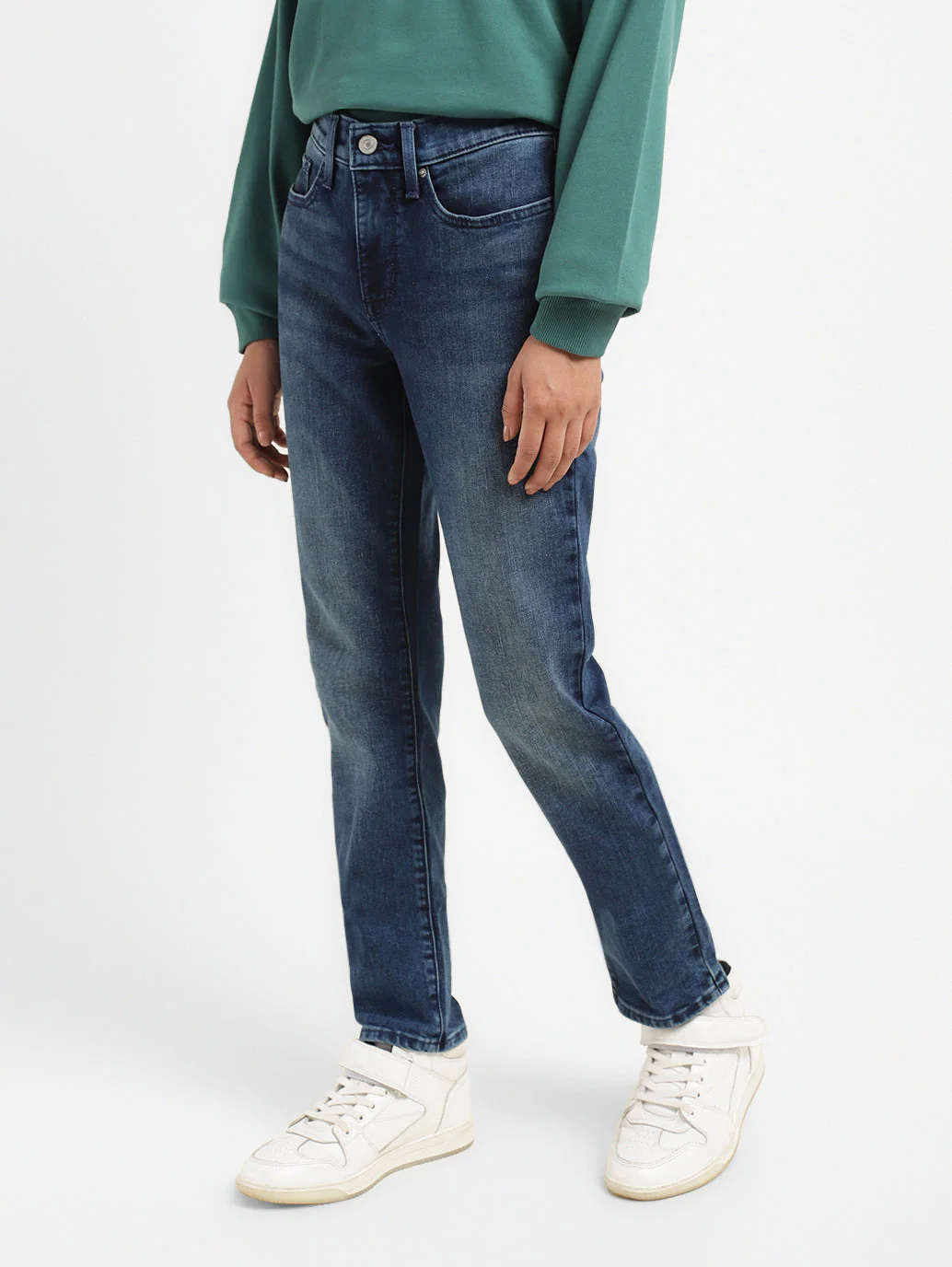 Women's 312 Blue Straight Fit Mid Rise Jeans - Image 4