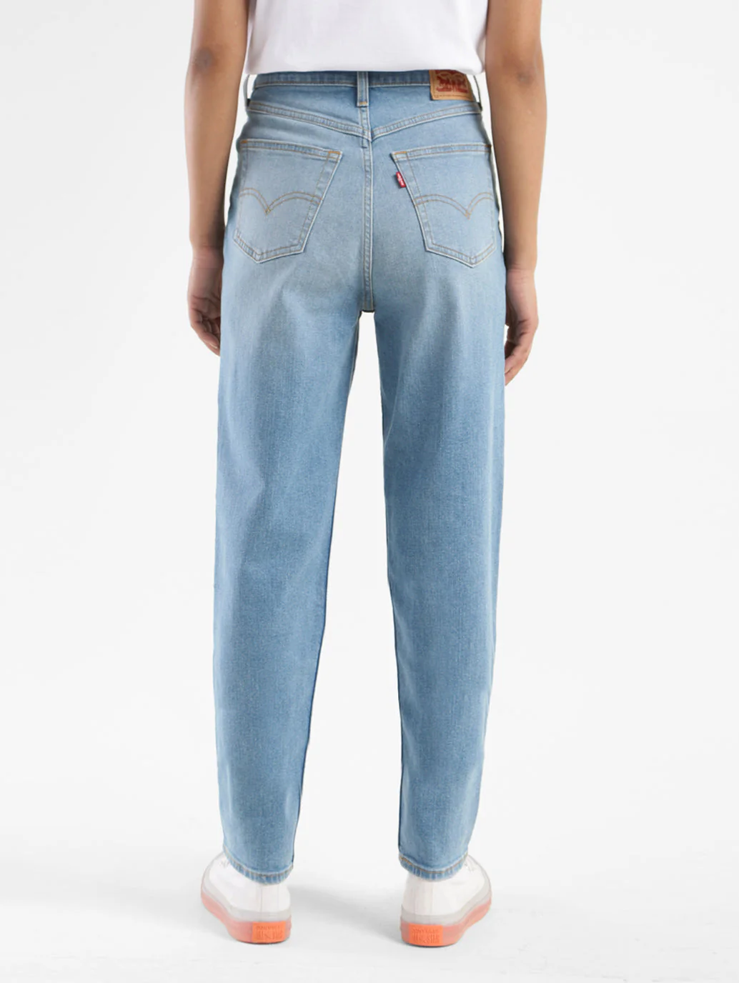 Women's Blue Mom Loose Fit High Rise Jeans - Image 3