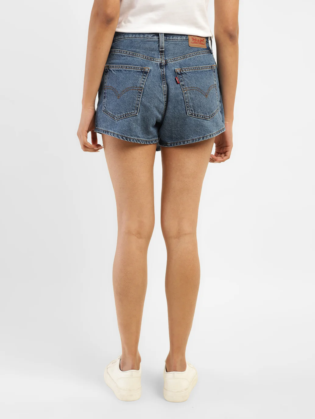 Women's High Rise Navy Regular Fit Skort - Image 3