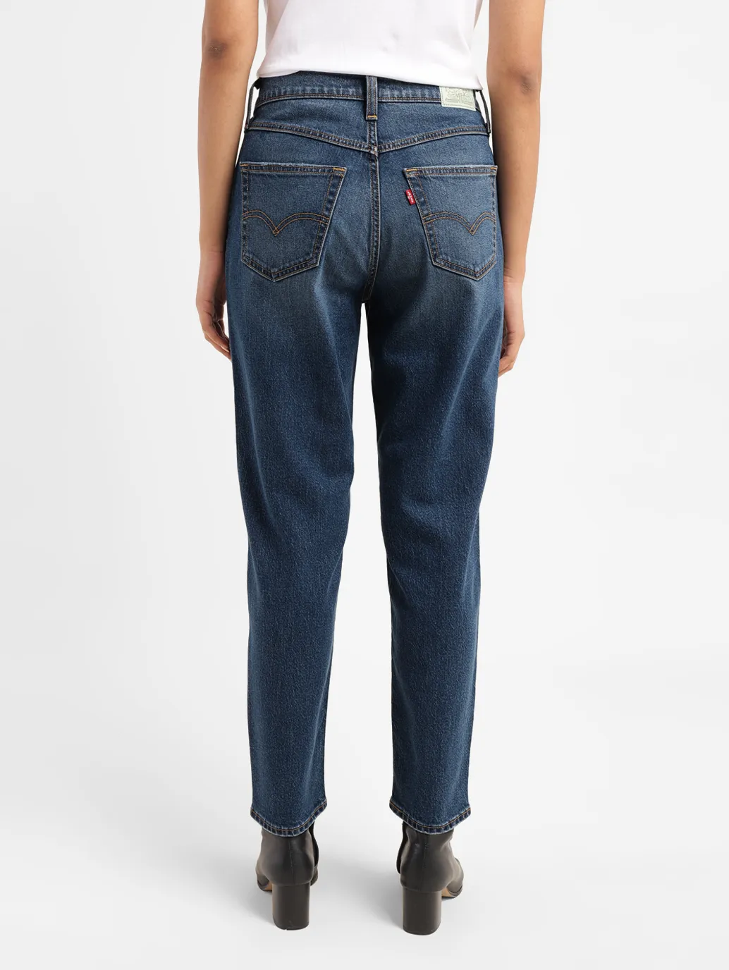Women's Blue Bootcut Fit High Rise Jeans - Image 3