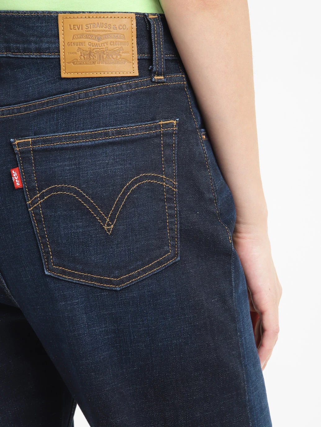 Women's Blue Loose Fit High Rise Jeans - Image 7