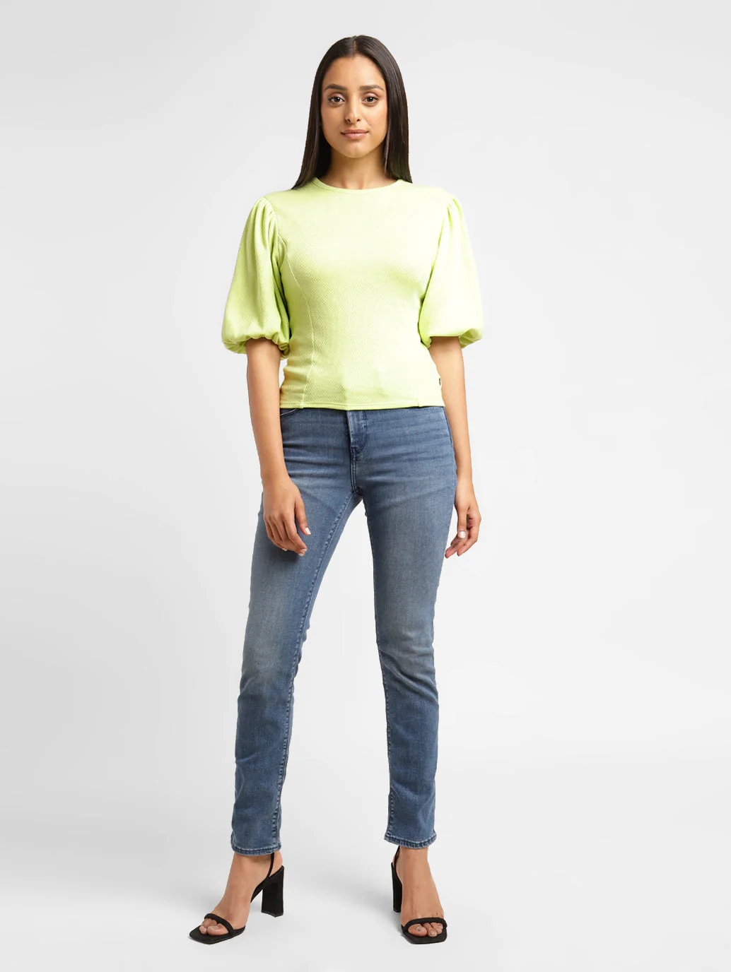 Women's Textured Round Neck Top - Image 5