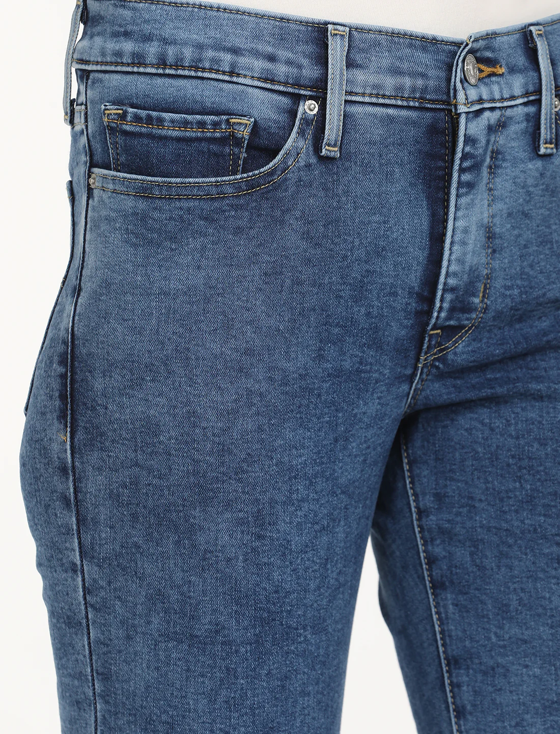 Women's 312 Blue Straight Fit Mid Rise Jeans - Image 5