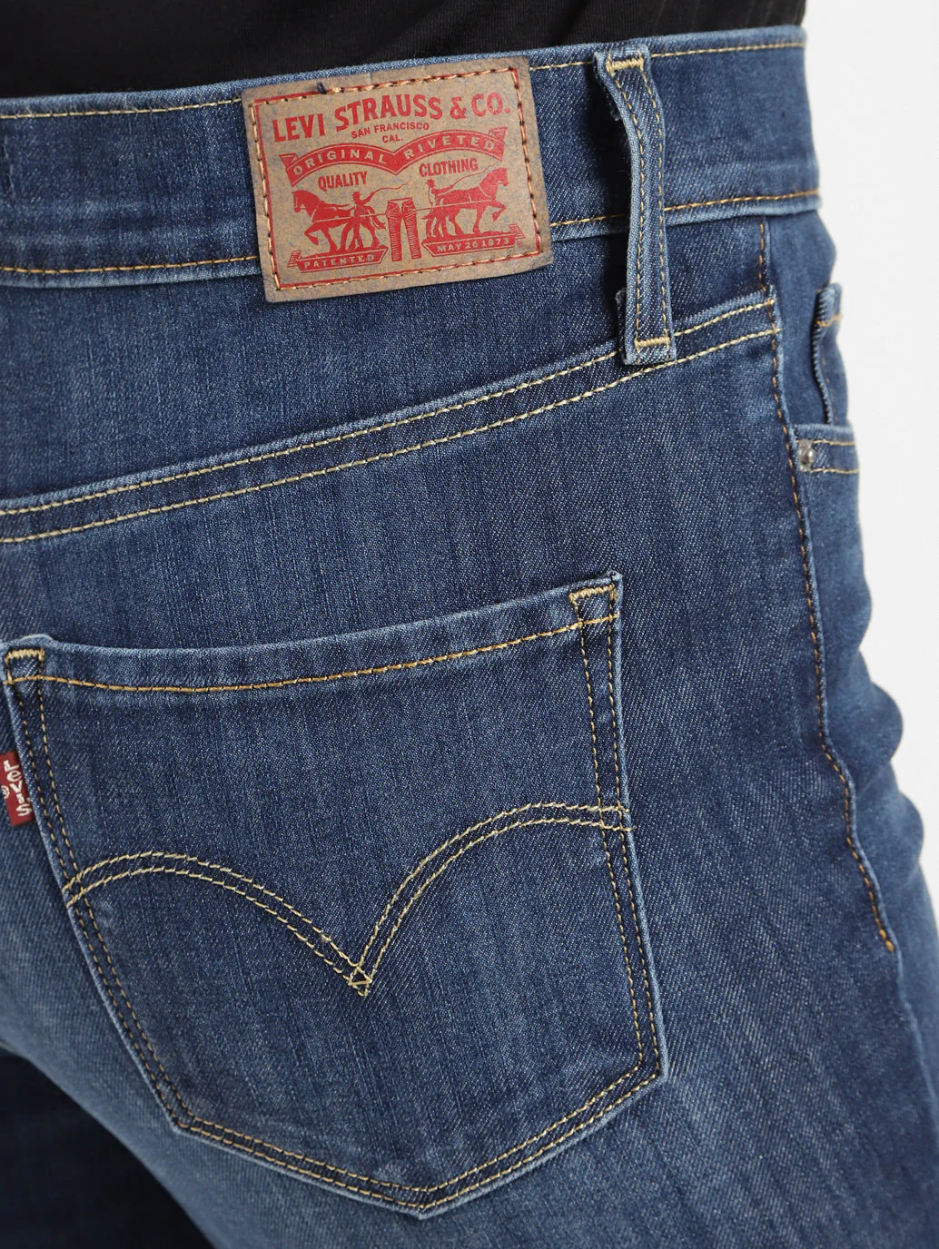 Women's 312 Blue Straight Fit Mid Rise Jeans - Image 10