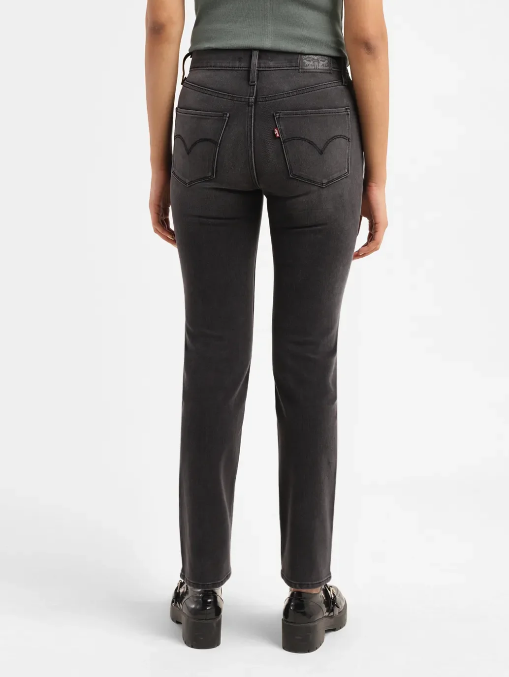 Women's 312 Grey Straight Fit Mid Rise Jeans - Image 3