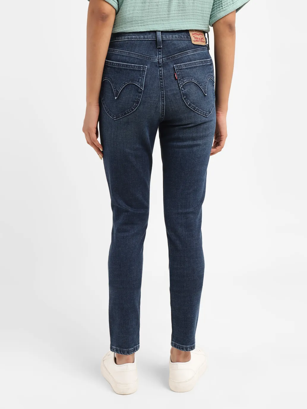 Women's 314 Blue Straight Fit Mid Rise Jeans - Image 3