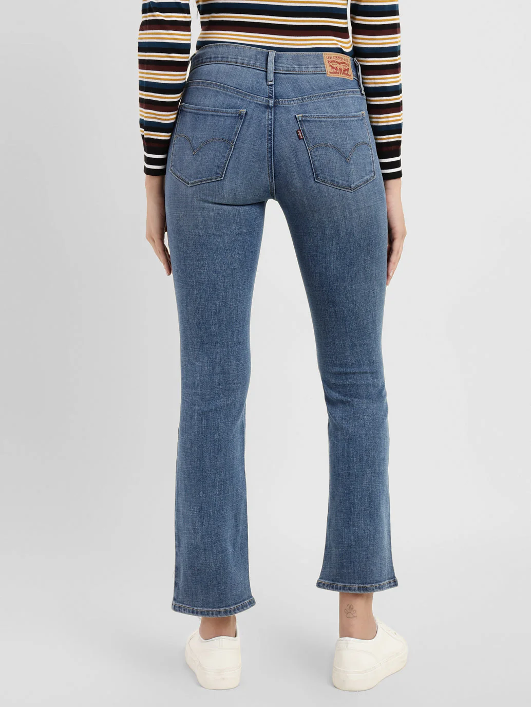 Women's 315 Blue Flared Fit High Rise Jeans - Image 3