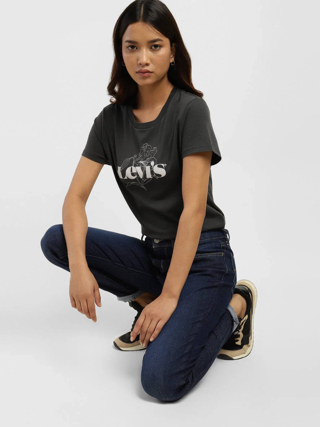 Women's 710 Blue Skinny Fit Mid Rise Jeans - Image 6