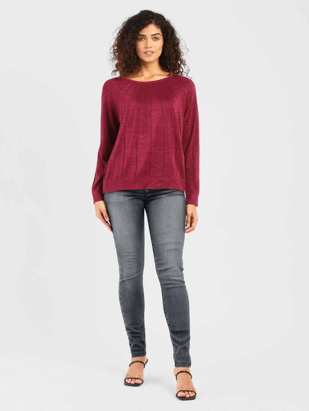 Women's 710 Charcoal Grey Skinny Fit Mid Rise Jeans - Image 4