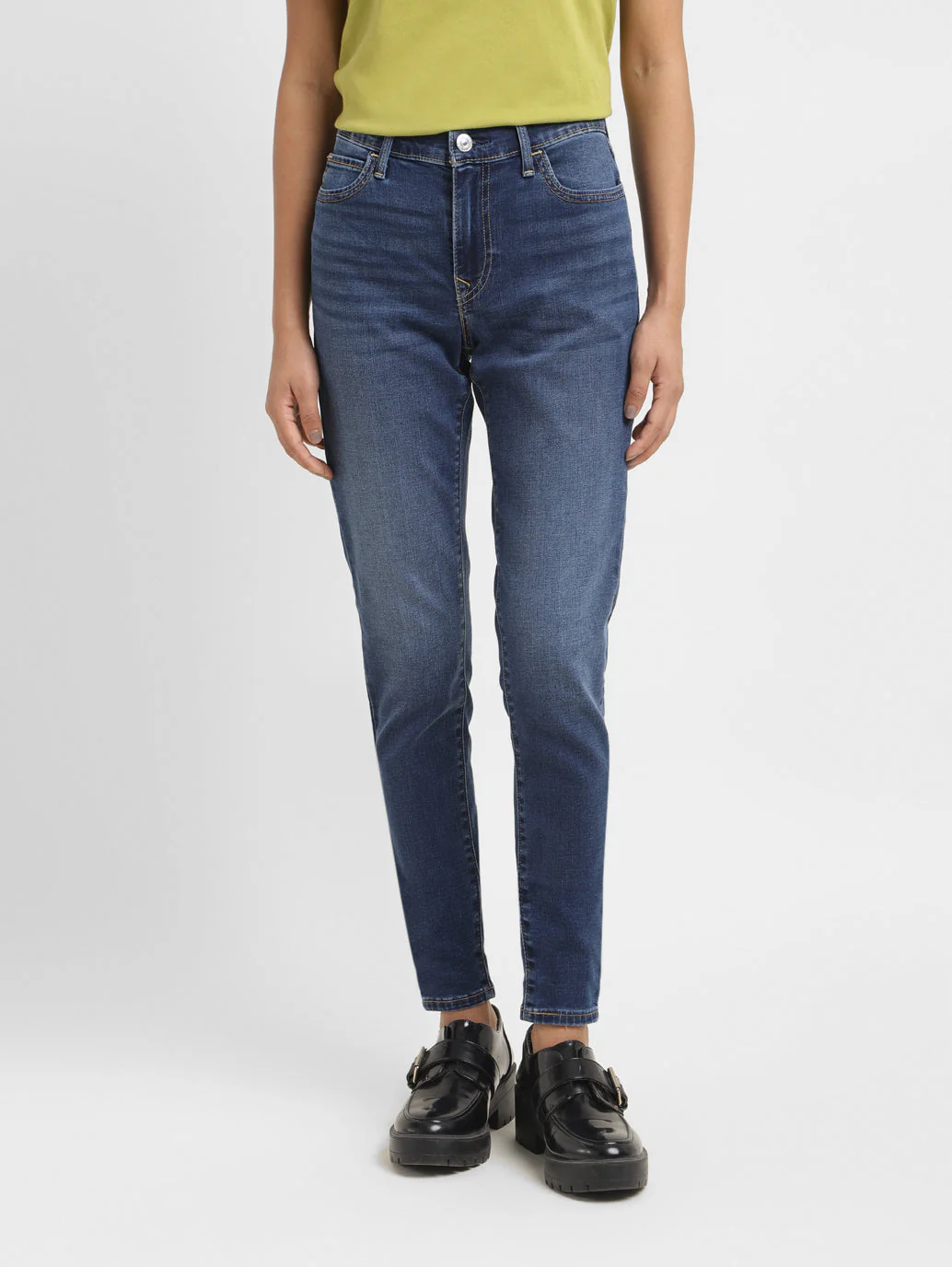 Women's 710 Indigo Skinny Fit Mid Rise Jeans
