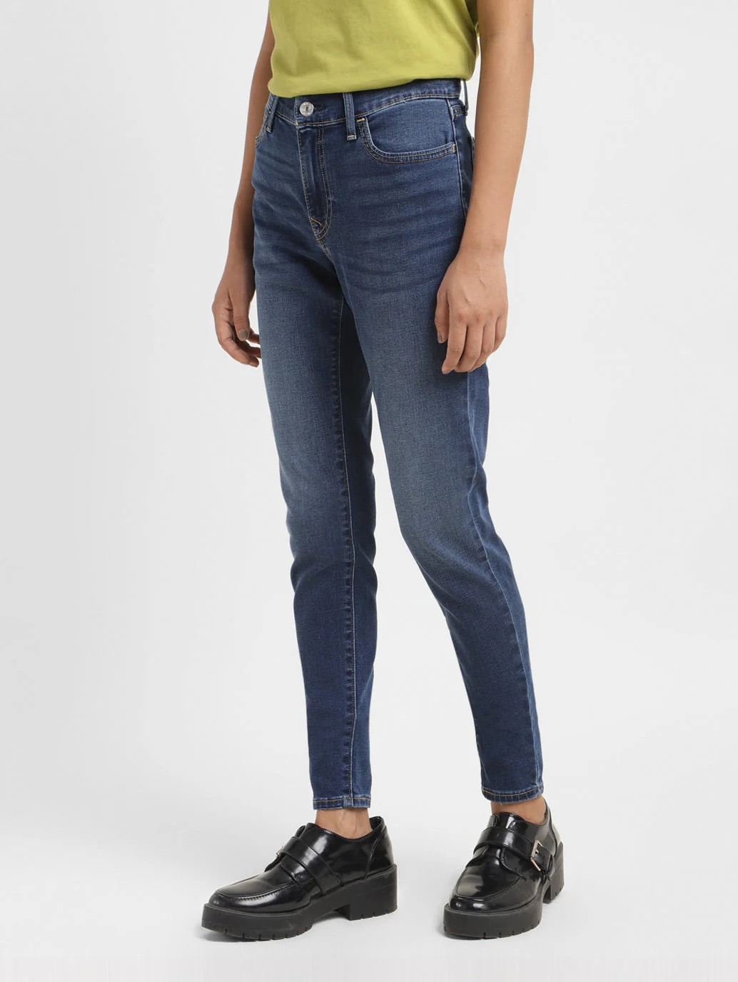 Women's 710 Indigo Skinny Fit Mid Rise Jeans - Image 4