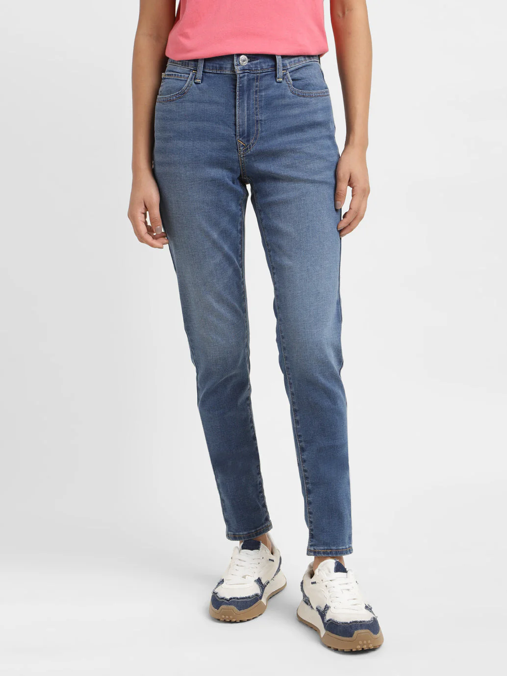 Women's 710 Indigo Skinny Fit Mid Rise Jeans