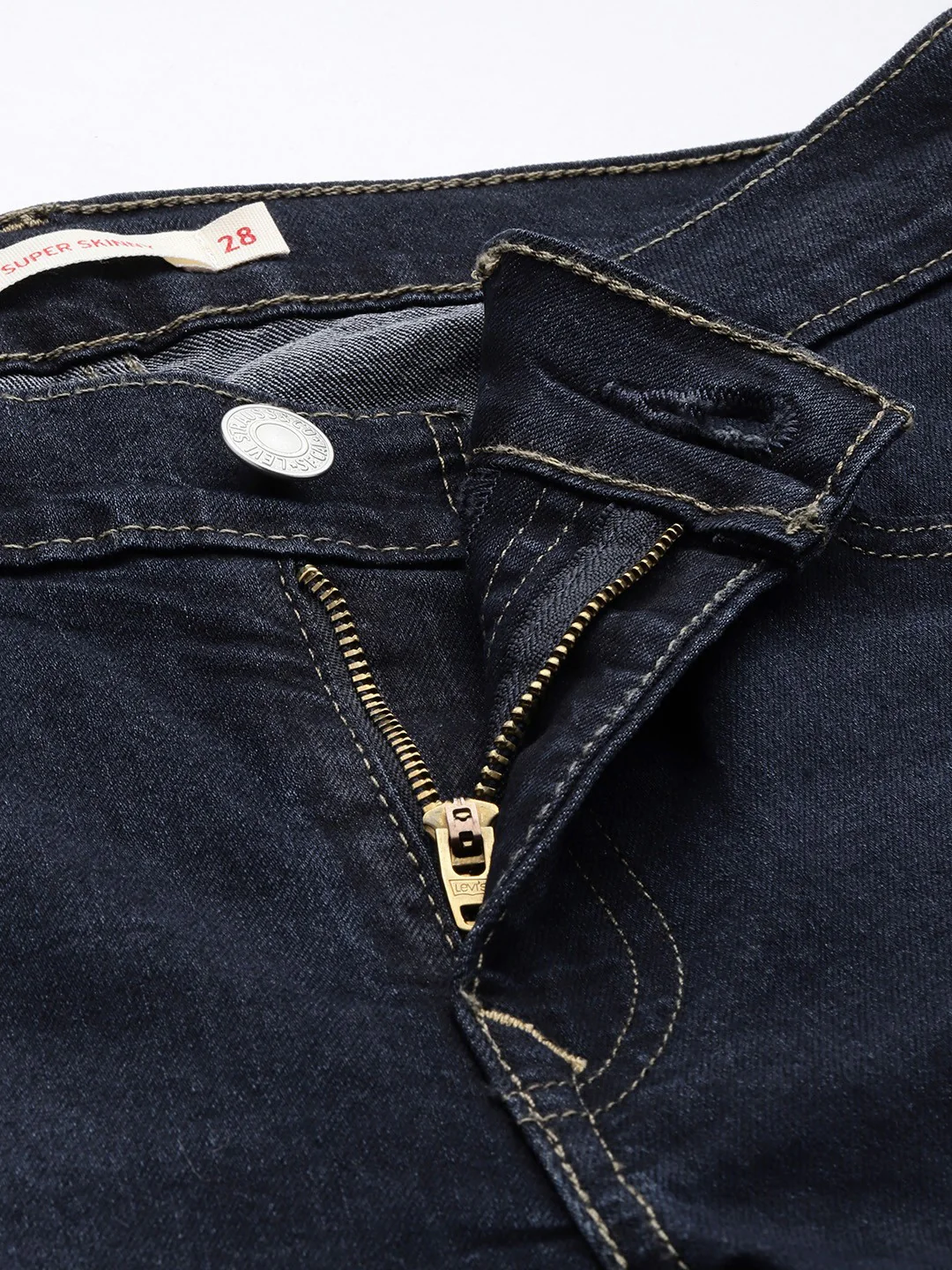 Women's 710 Blue Skinny Fit Mid Rise Jeans - Image 5