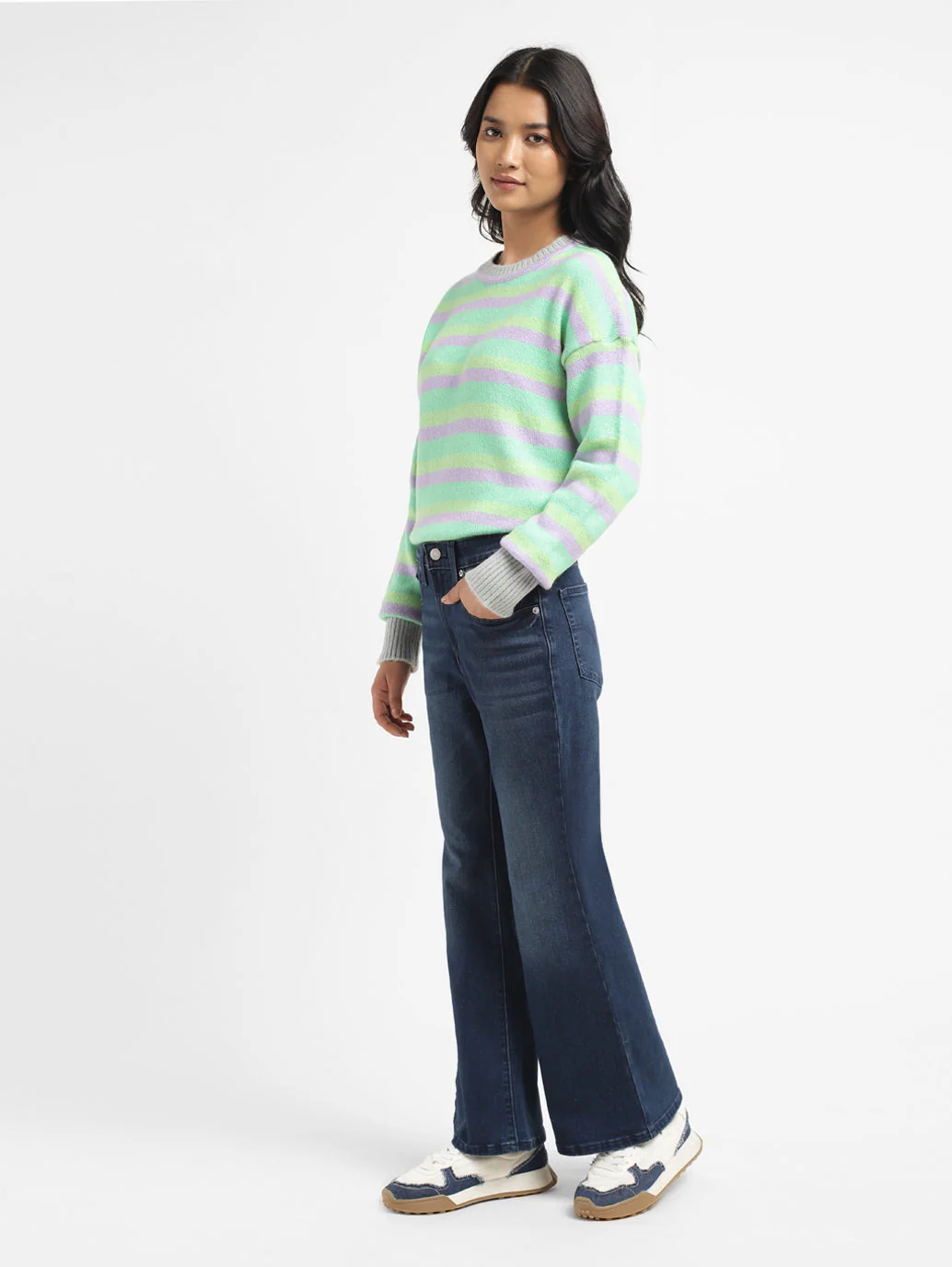 Women's 726 Indigo Flared Fit High Rise Jeans