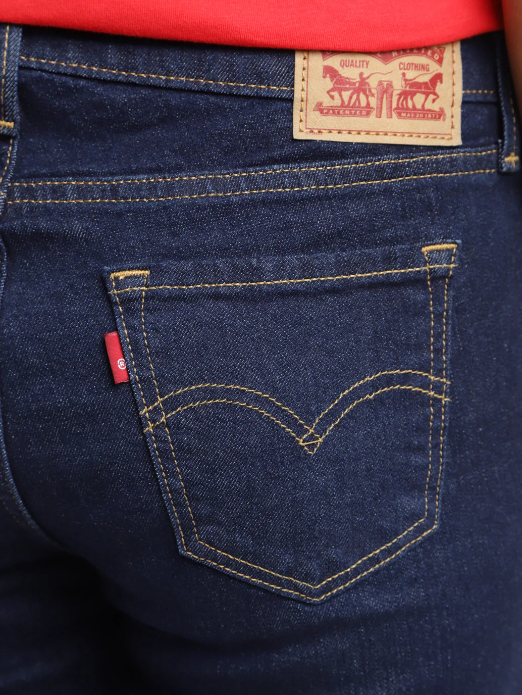Women's 711 Indigo Skinny Fit Mid Rise Jeans - Image 5