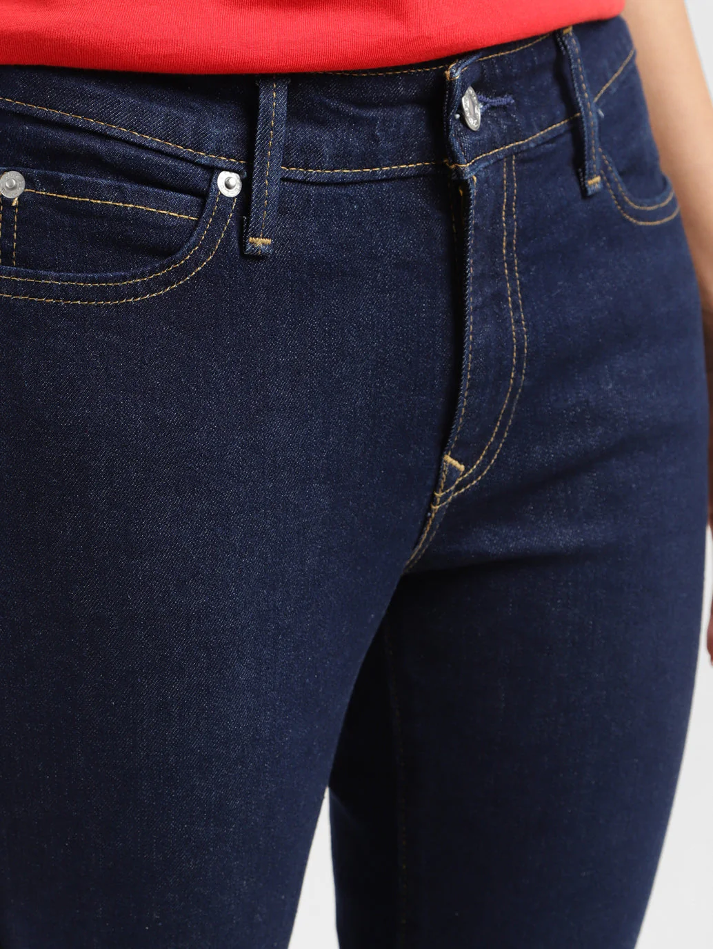 Women's 711 Indigo Skinny Fit Mid Rise Jeans - Image 6