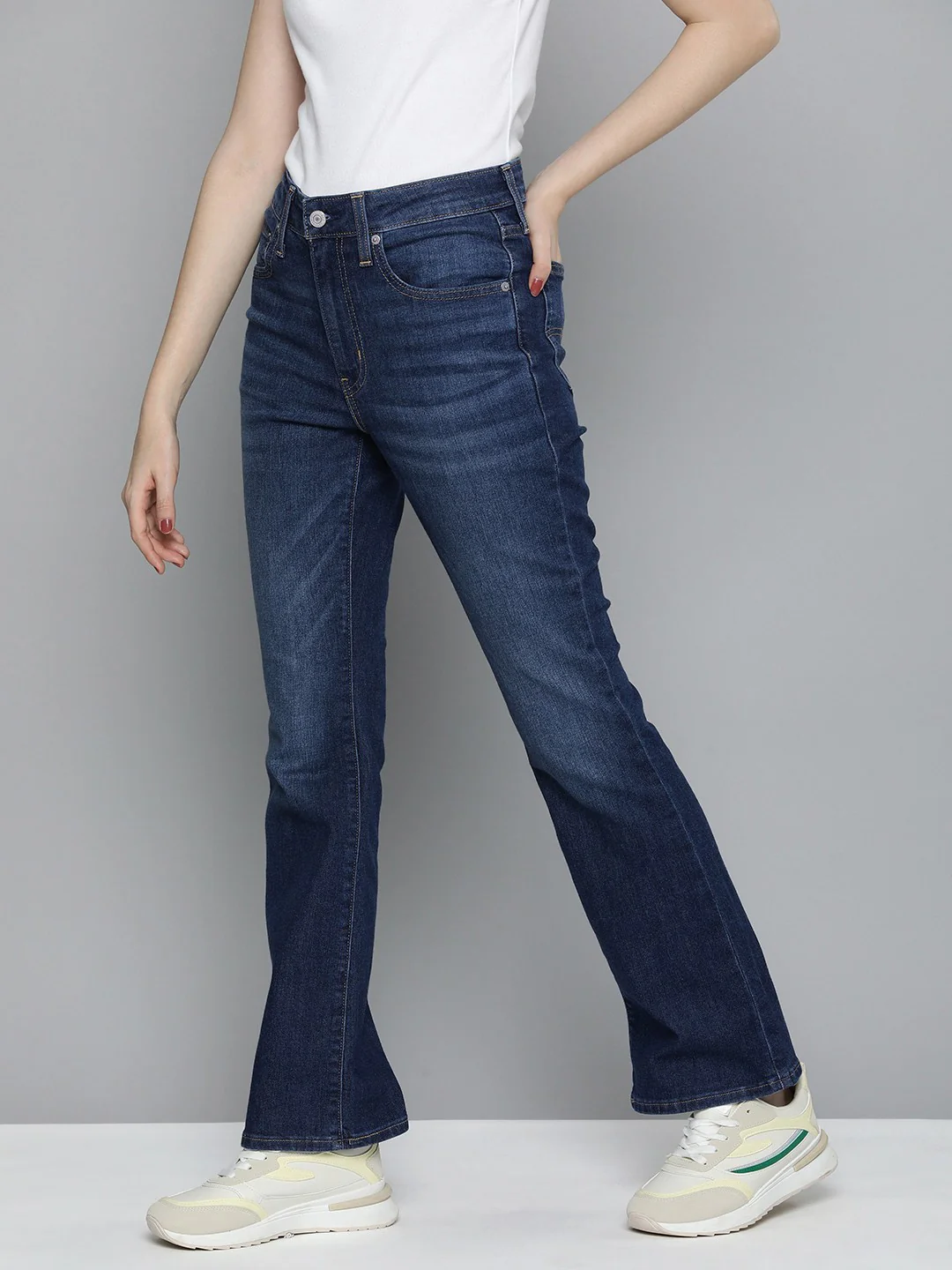 Women's 725 Blue Bootcut Fit High Rise Jeans - Image 3