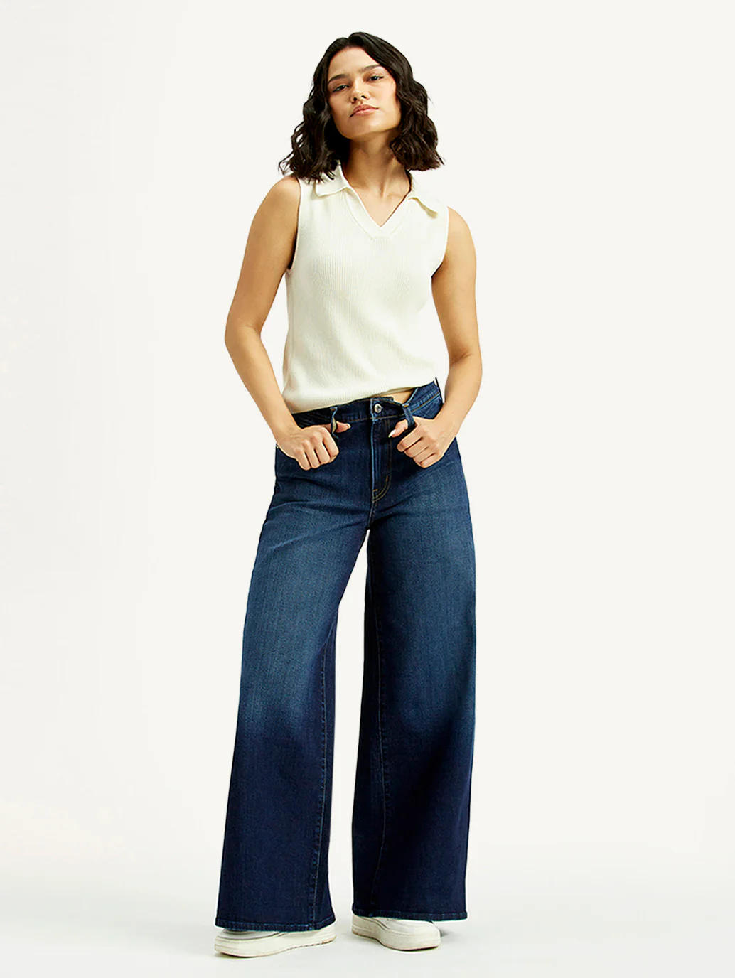 Women's 728 Dark Indigo Flared Fit High Rise Jeans