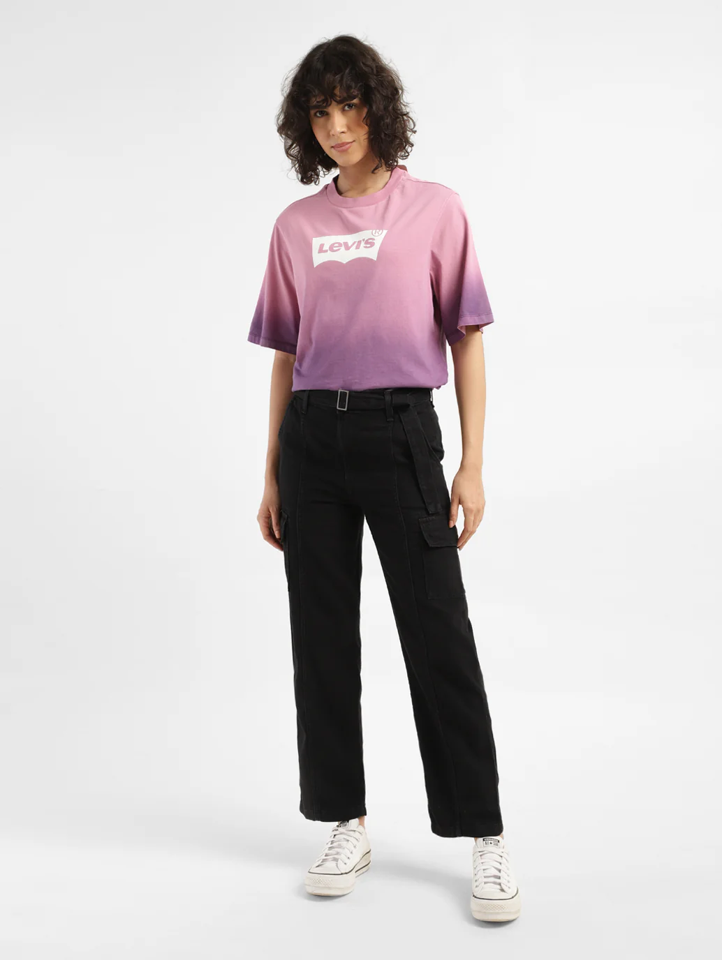 Women's Mid Rise 94 Baggy Fit Cargo Jeans - Image 7