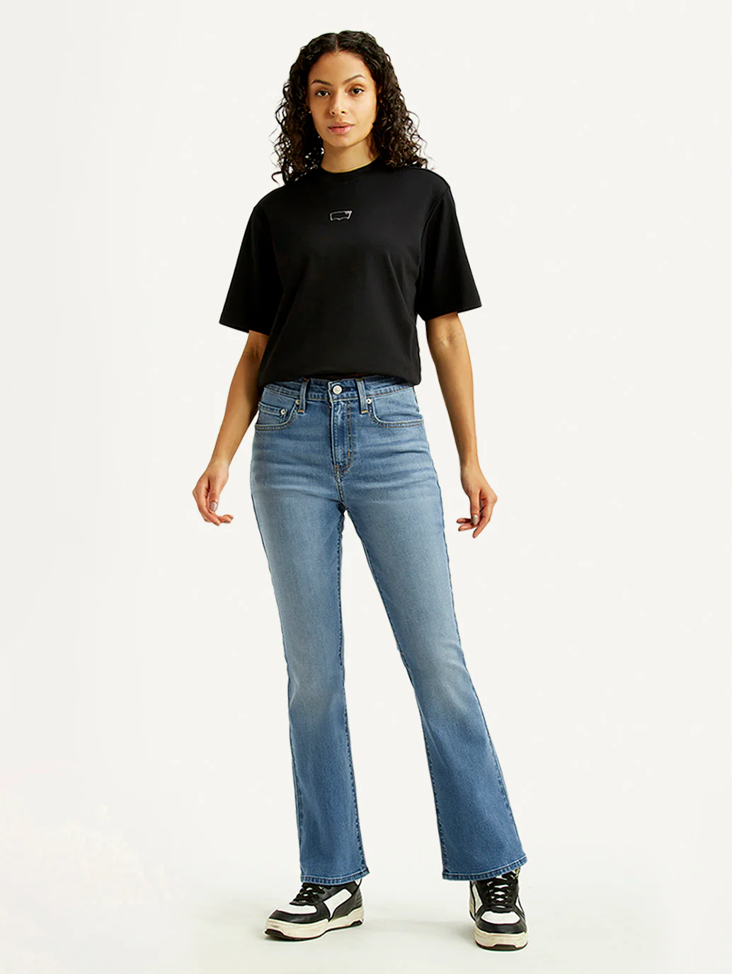 Women's 725 Med Indigo Bootcut Fit High Rise Jeans - Image 2