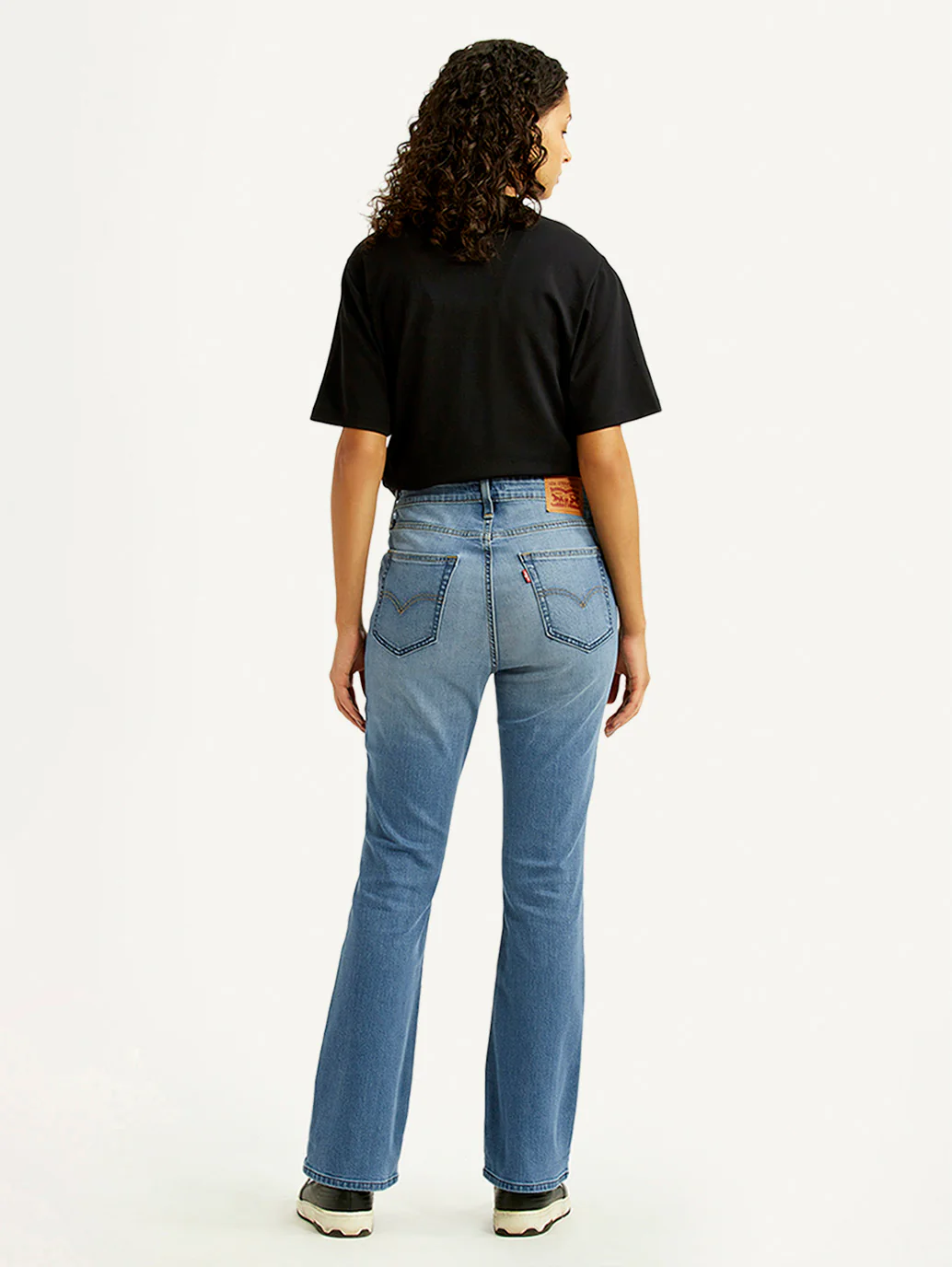 Women's 725 Med Indigo Bootcut Fit High Rise Jeans - Image 5