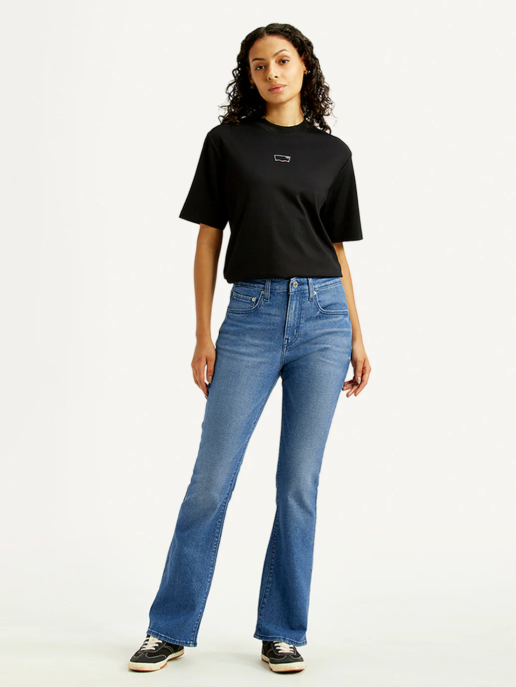 Women's 725 Med Indigo Bootcut Fit High Rise Jeans - Image 2