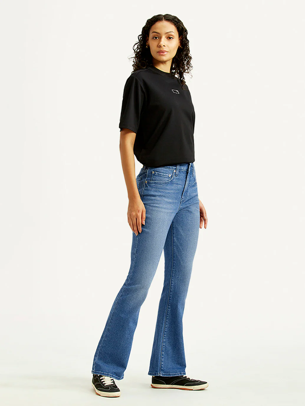 Women's 725 Med Indigo Bootcut Fit High Rise Jeans - Image 7
