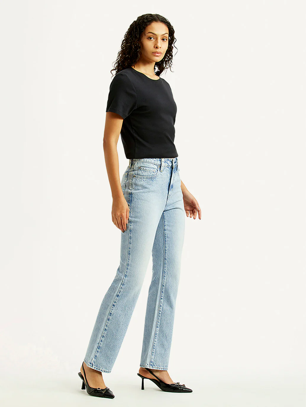 Women's 725 Light Indigo Bootcut Fit Mid Rise Jeans - Image 6