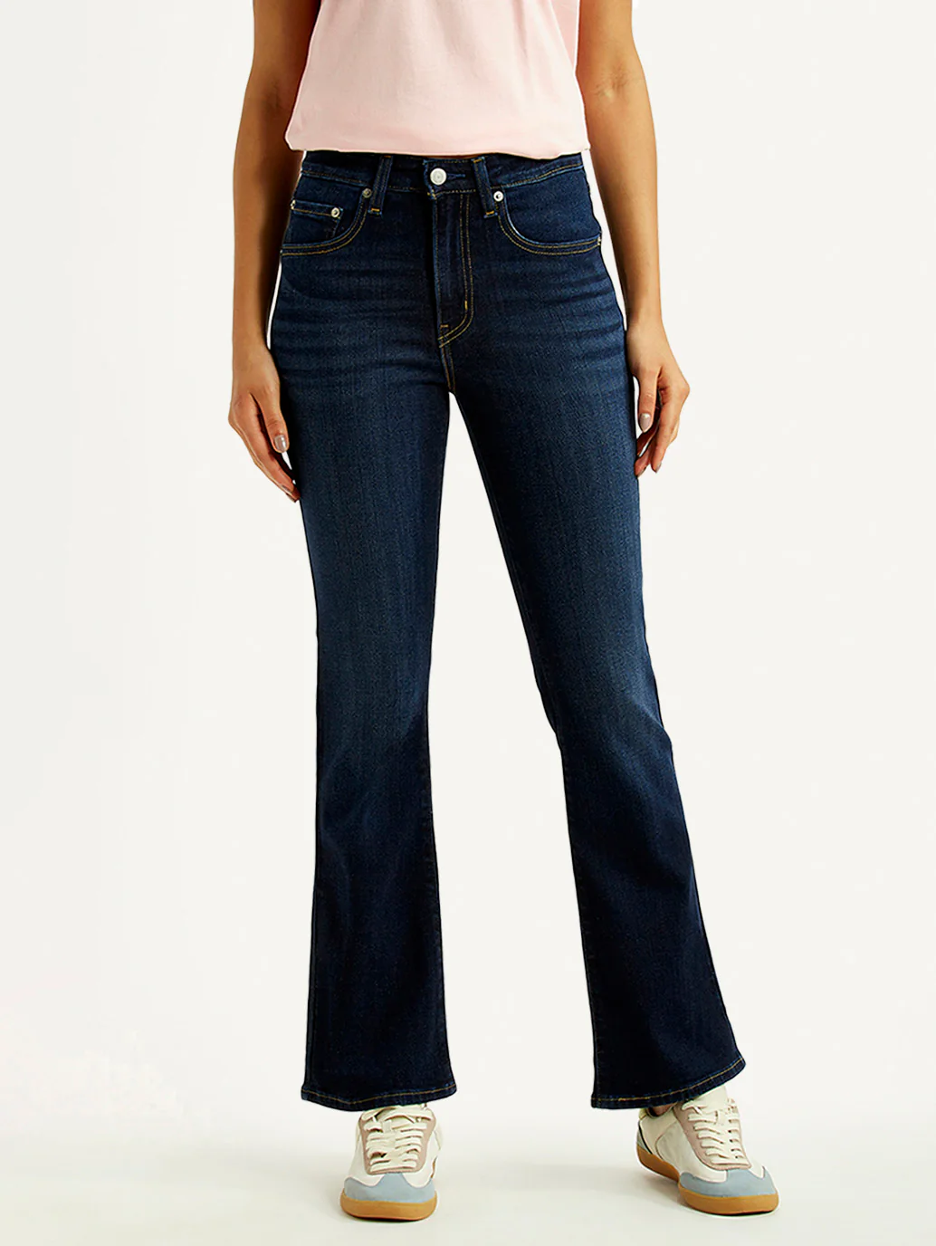 Women's 725 Dark Indigo Bootcut Fit High Rise Jeans - Image 2