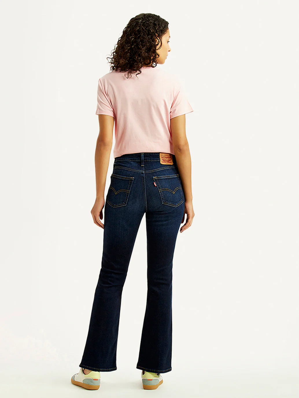 Women's 725 Dark Indigo Bootcut Fit High Rise Jeans - Image 3