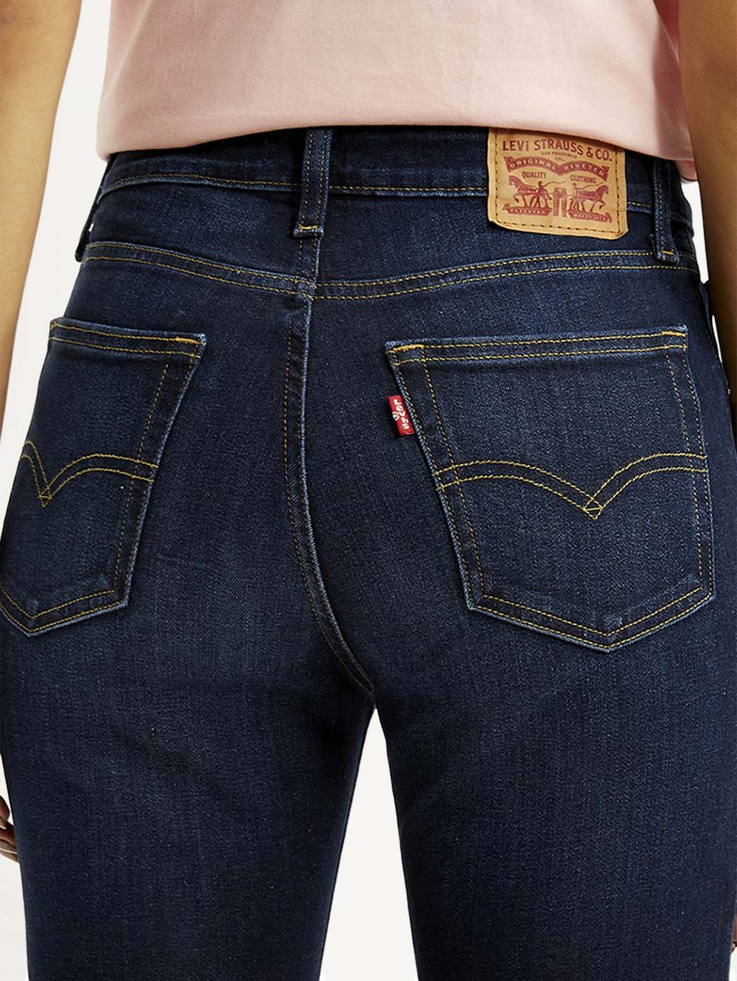 Women's 725 Dark Indigo Bootcut Fit High Rise Jeans - Image 5