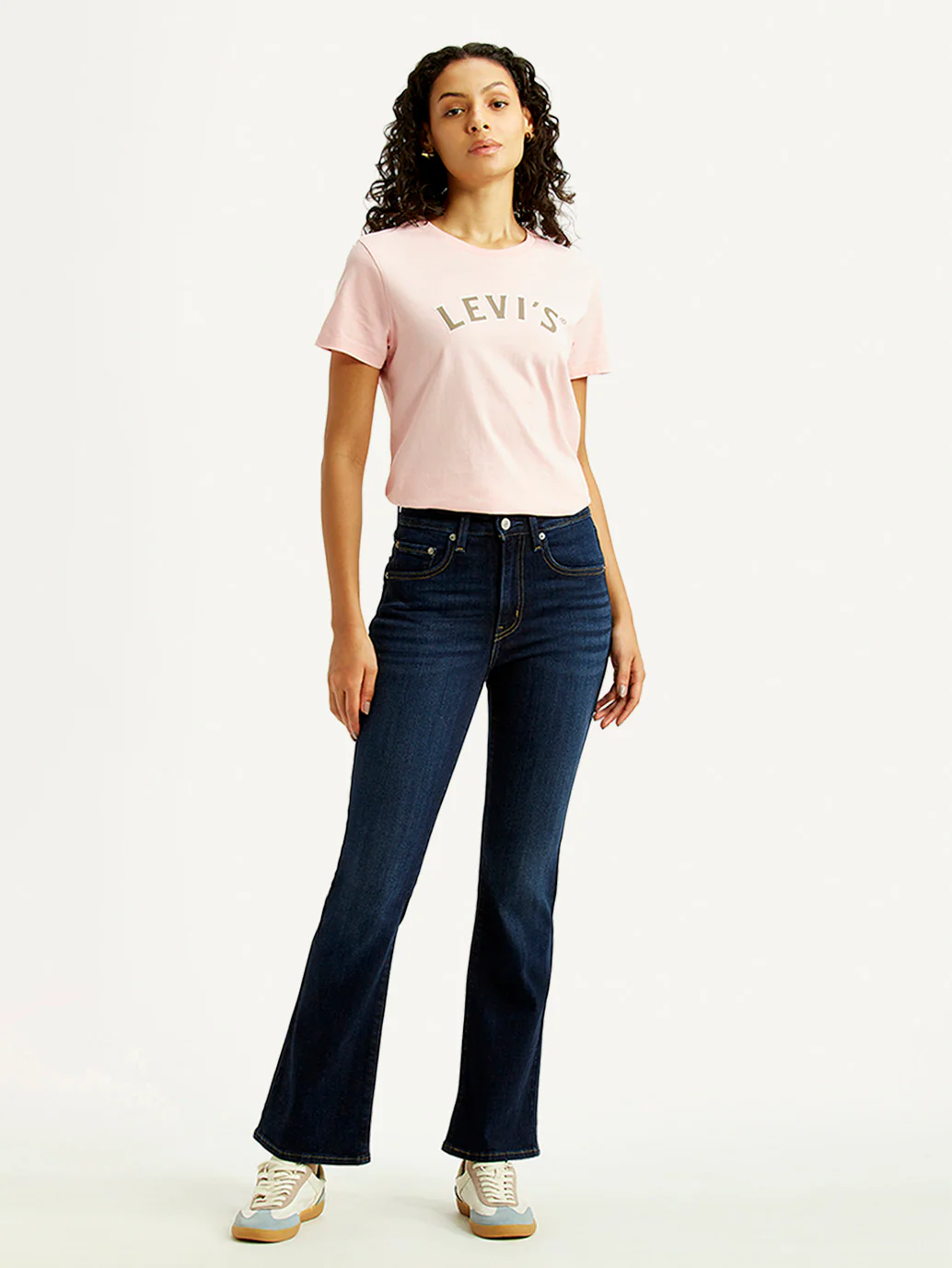 Women's 725 Dark Indigo Bootcut Fit High Rise Jeans - Image 6