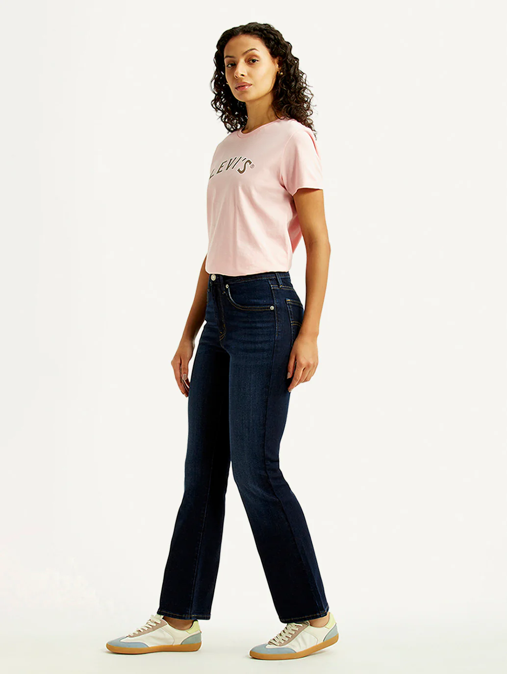 Women's 725 Dark Indigo Bootcut Fit High Rise Jeans - Image 7