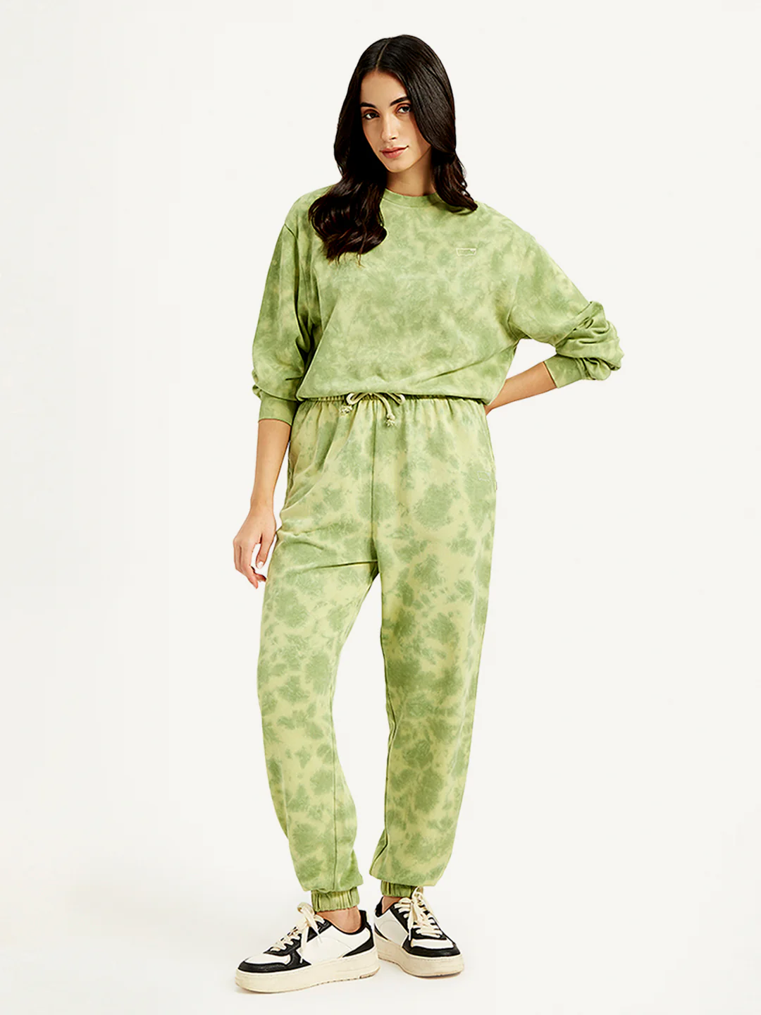 Women's Mid Rise Green Joggers