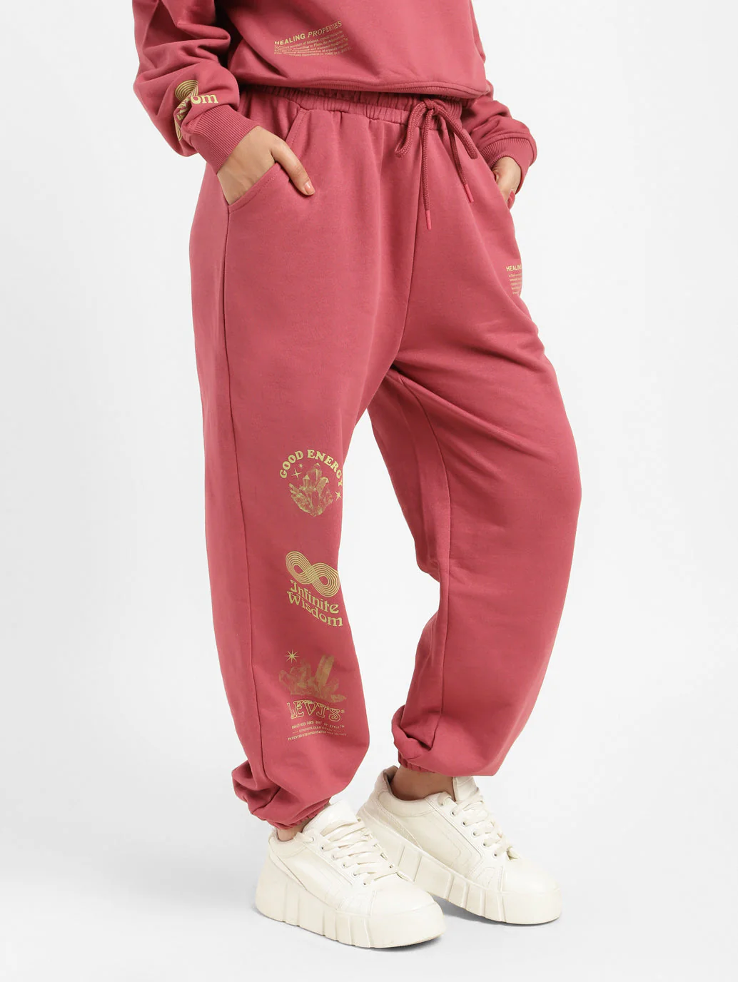 Women's High Rise Loose Fit Joggers - Image 6