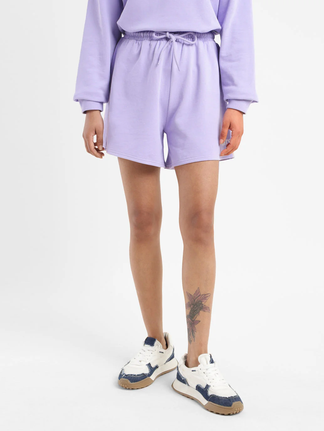 Women's Mid Rise Purple Regular Fit Shorts - Image 7